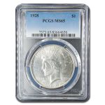 1928 Peace Dollar MS-65 PCGS