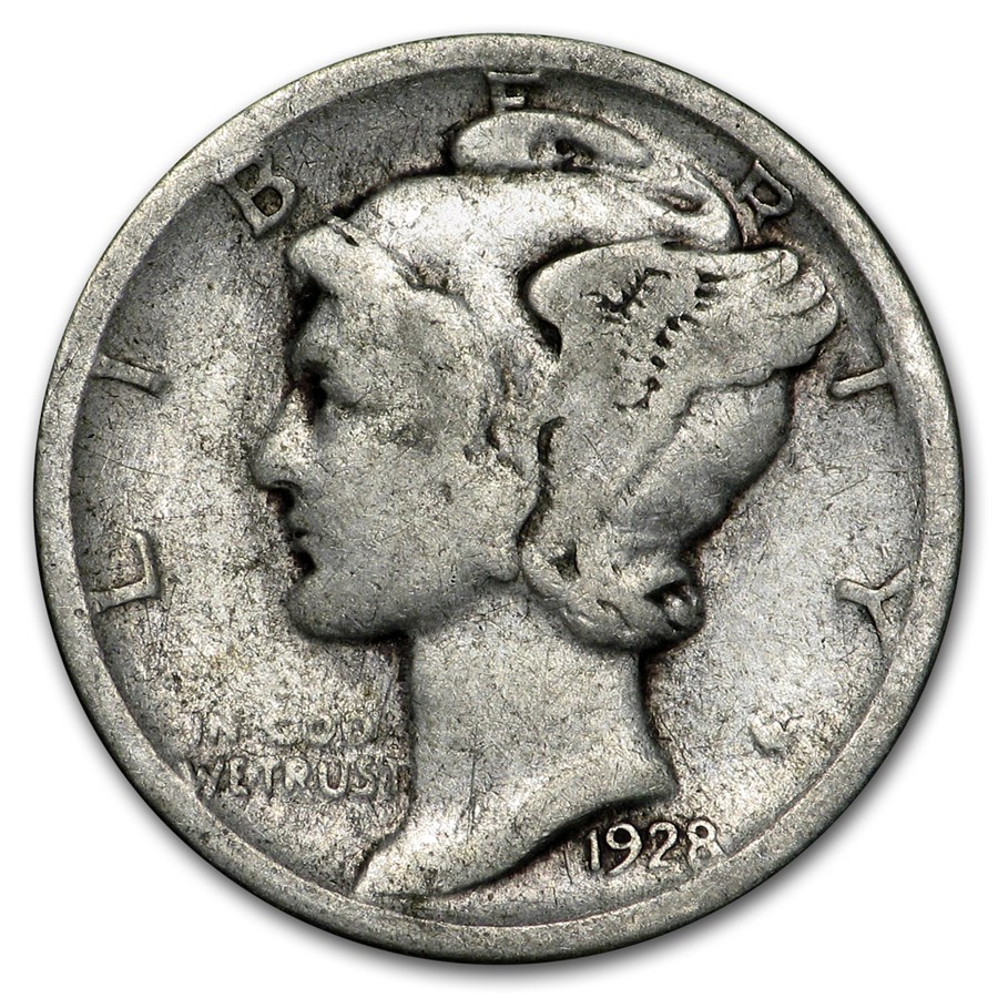 1928-S Mercury Dime Good/Fine