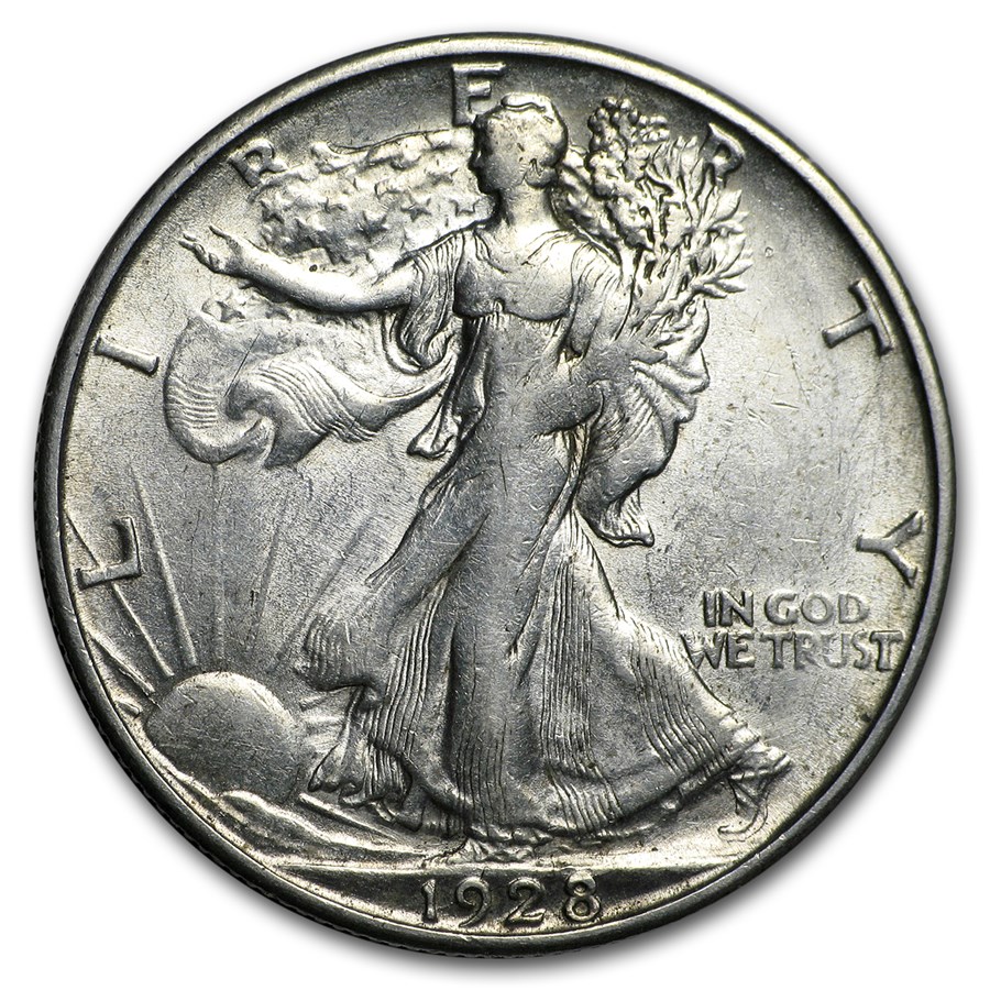 1928-S Walking Liberty Half Dollar XF