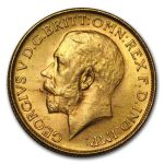 1928-SA South Africa Gold Sovereign George V BU