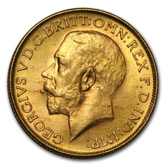 1928-SA South Africa Gold Sovereign George V BU