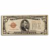 1928's $5.00 U.S. Note Red Seal Cull/Good