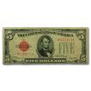 1928's $5.00 U.S. Note Red Seal VG