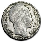 1929-1939 France Silver 20 Francs Avg Circ (ASW .4372)