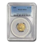 1929 $2.50 Indian Gold Quarter Eagle MS-61 PCGS