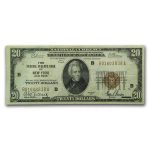 1929 (B-New York) $20 Brown Seal FRBN XF (Fr#1870-B)