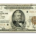 1929 (B-New York) $50 Brown Seal FRBN Fine Details