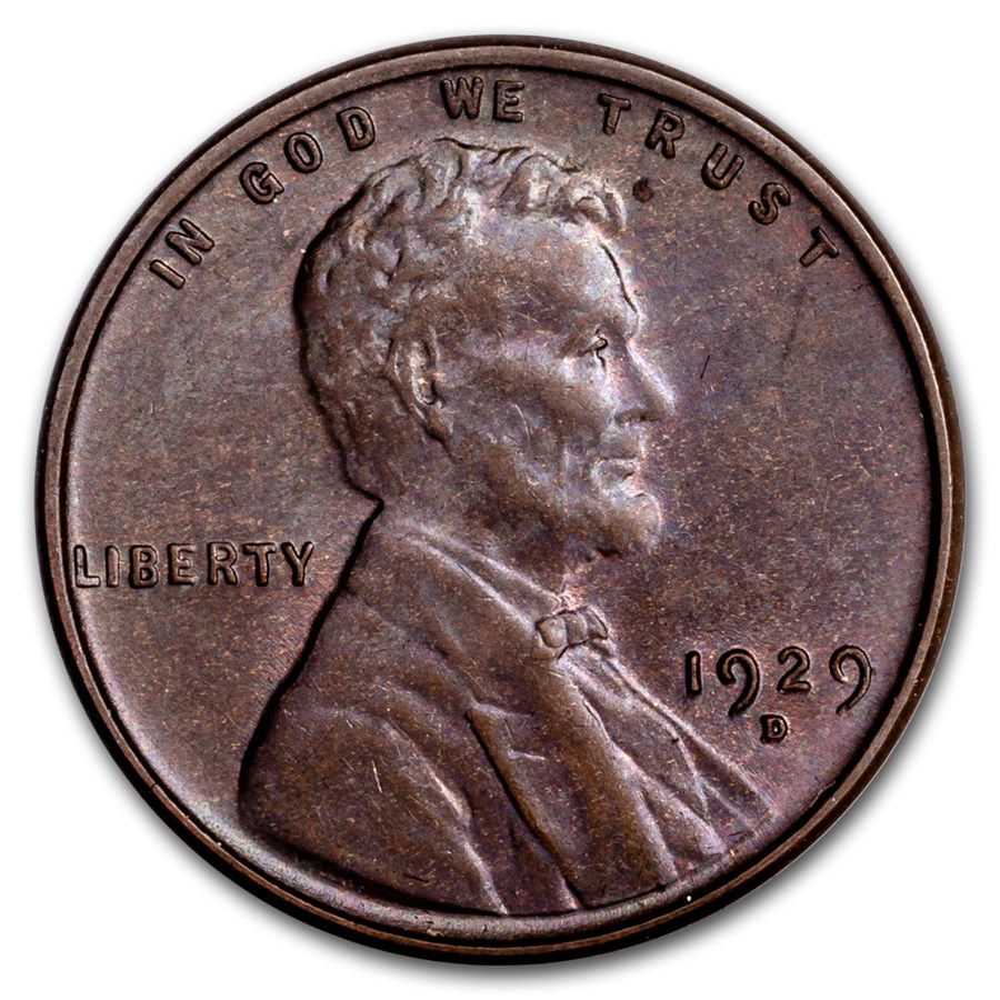 1929-D Lincoln Cent AU