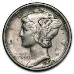 1929-D Mercury Dime XF
