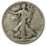 1929-D Walking Liberty Half Dollar Good/VG