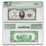 1929 (G-Chicago) $20 Brown Seal FRBN CU-65 PPQ PCGS (Fr#1870-G)