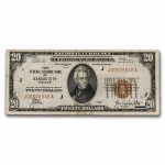 1929 (J-Kansas City) $20 Brown Seal FRBN Fine (Fr#1870-J)