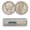 1929 Mercury Dime 50-Coin Roll Avg Circ