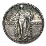 1929-S Standing Liberty Quarter AU