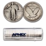 1929 Standing Liberty Quarter 40-Coin Roll Avg Circ