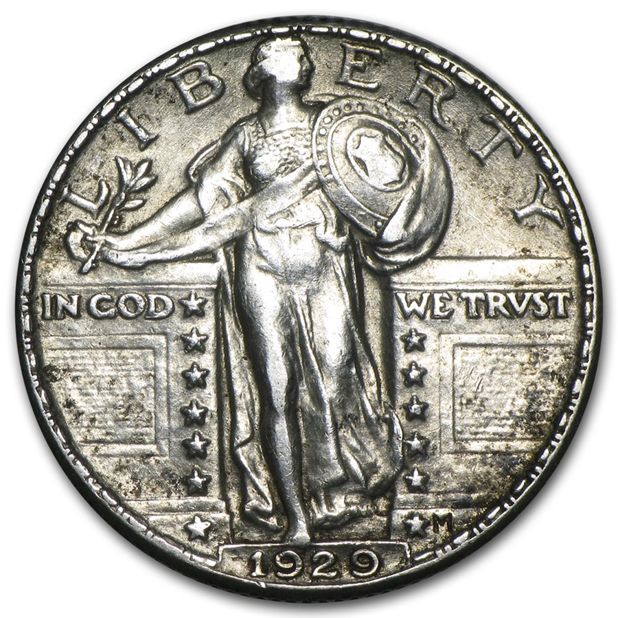 1929 Standing Liberty Quarter AU