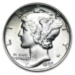 1930 Mercury Dime BU