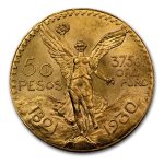 1930 Mexico Gold 50 Pesos BU