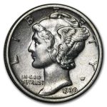 1930-S Mercury Dime AU