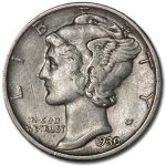 1930-S Mercury Dime XF