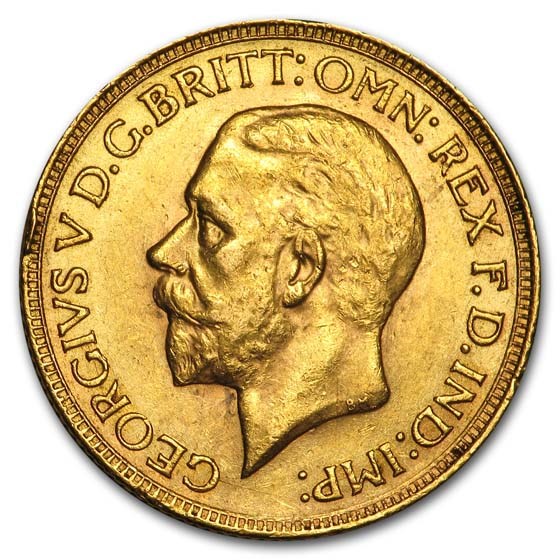 1930 South Africa Gold Sovereign George V BU