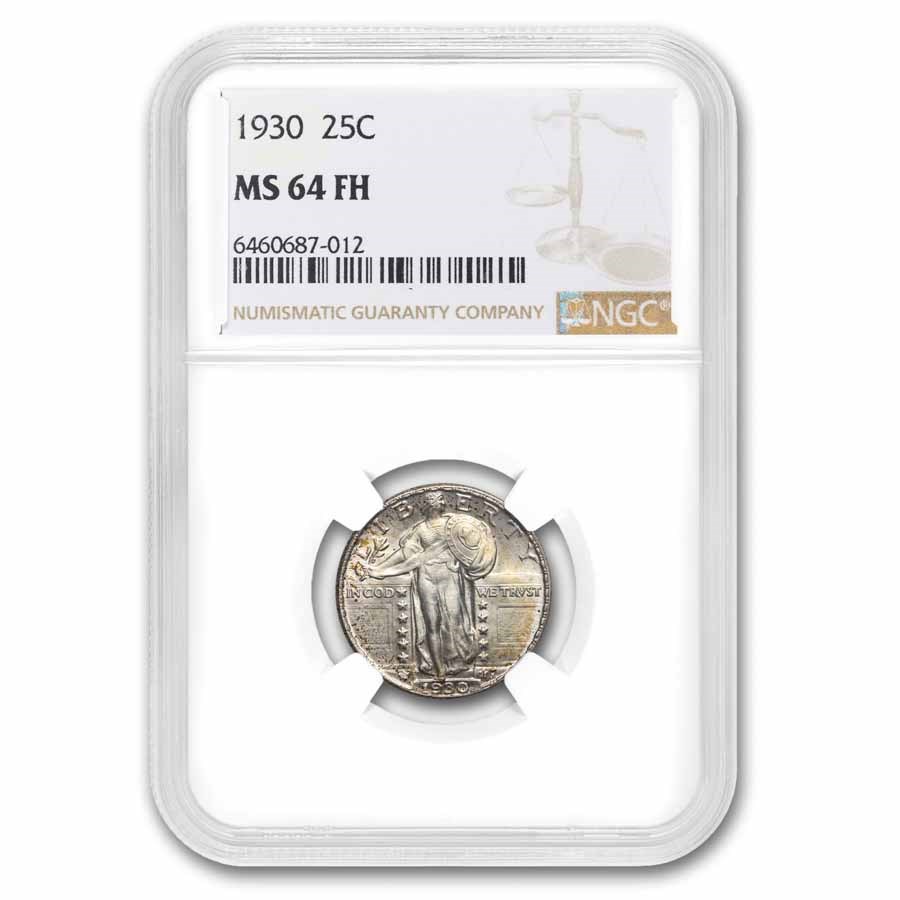 1930 Standing Liberty Quarter MS-64 FH NGC (Full Head)