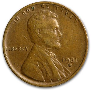 1931-D Lincoln Cent VF