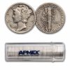 1931-D Mercury Dime 50-Coin Roll Avg Circ