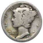 1931-D Mercury Dime AG