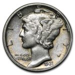 1931-D Mercury Dime XF