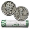 1931 Mercury Dime 50-Coin Roll Avg Circ