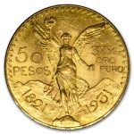 1931 Mexico Gold 50 Pesos AU