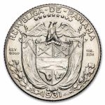1931 Panama Silver 1/10 Balboa BU