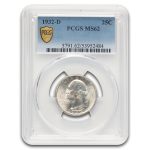 1932-D Washington Quarter MS-62 PCGS