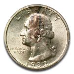 1932-S Washington Quarter MS-62 PCGS