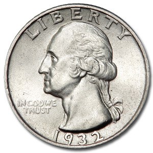 1932 Washington Quarter AU