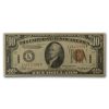 1934-A $10 Brown Seal Hawaii VF (Fr#2303)