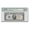1934-A $10 Yellow Seal North Africa AU-50 EPQ PMG (Fr#2309)