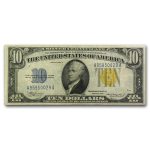 1934-A $10 Yellow Seal North Africa VF+ (Fr#2309)