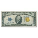 1934-A $10 Yellow Seal North Africa XF (Fr#2309)