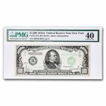 1934-A (B-New York) $1,000 FRN XF-40 PMG (Fr#2212-B)