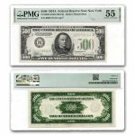 1934-A (B-New York) $500 FRN AU-55 PMG (Fr#2202-B)