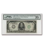 1934-A (J-Kansas City) $1,000 FRN VF-35 PMG (Fr#2212-J)
