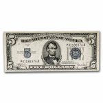 1934-C $5.00 Silver Certificate VF (Fr#1653)