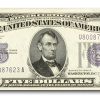 1934-D $5.00 Silver Certificate AU (Fr#1654) Wide I