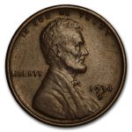 1934-D Lincoln Cent AU