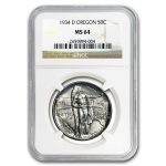 1934-D Oregon Trail Commemorative Half Dollar MS-64 NGC