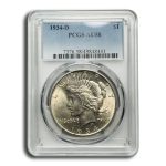 1934-D Peace Dollar AU-58 PCGS