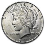 1934-D Peace Dollar BU