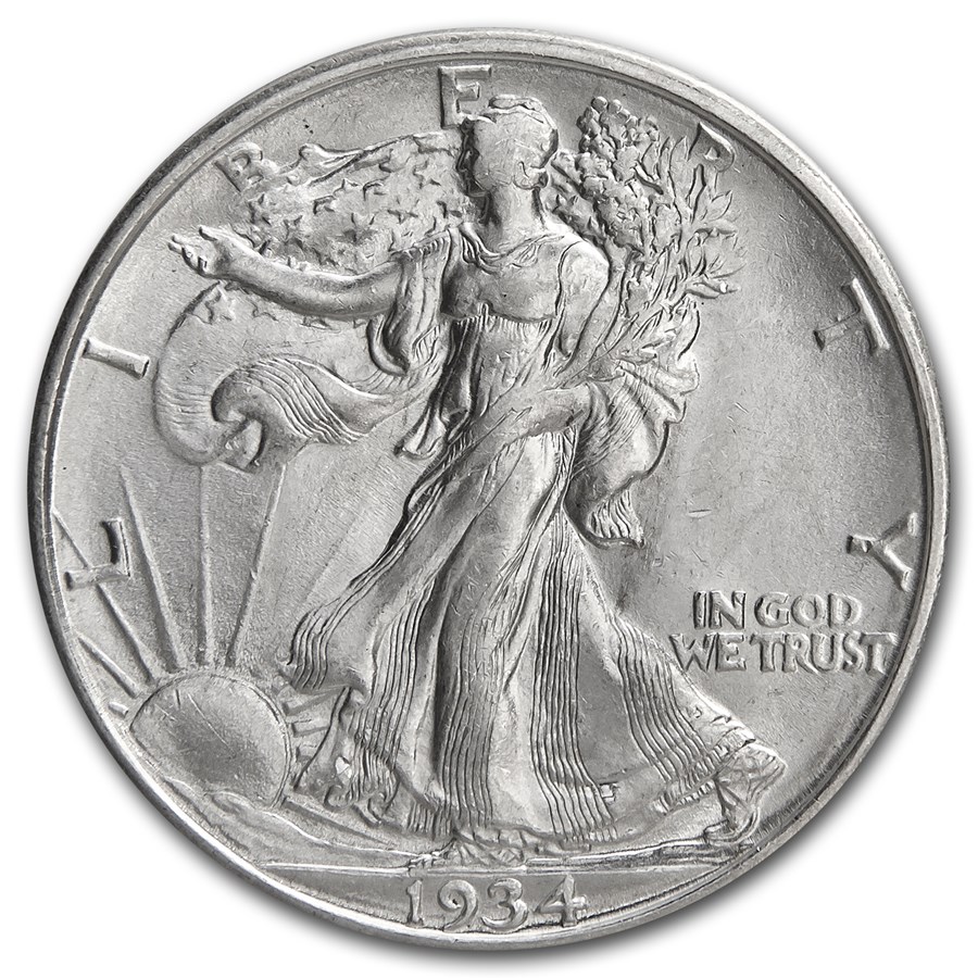 1934-D Walking Liberty Half Dollar BU